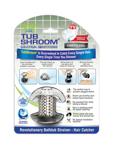 TubShroom™ Tub Drain Protector & Hair Catcher - White, 2.25 in - Kroger