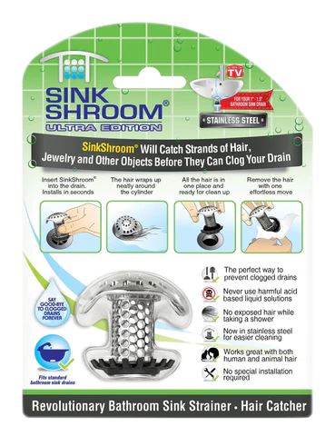 1pc Shower Drain Hair Catcher Cover Strainer, Stall Drain Protector Cover,  Stainless Steel