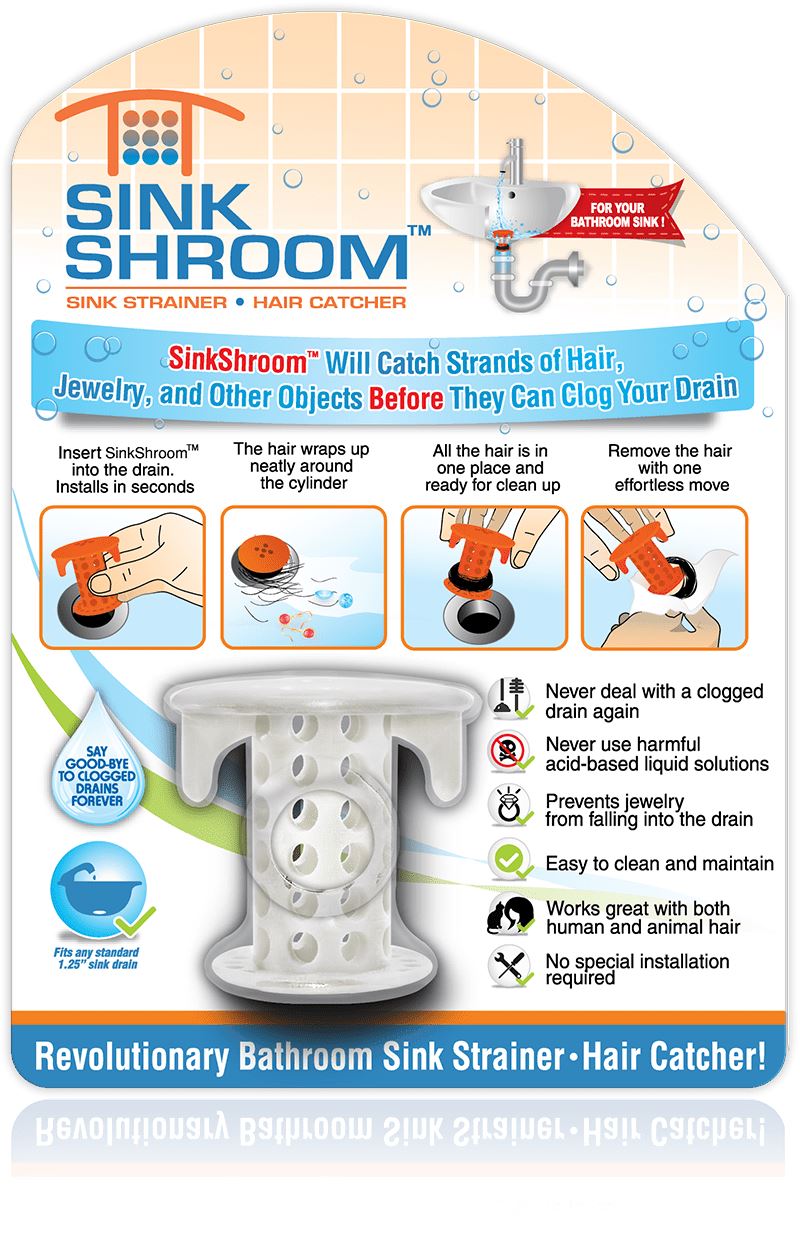 SinkShroom™ Hair Catcher Is Here! You will Say WOW! 